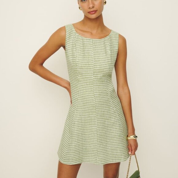 Reformation Amorette Linen Dress - Picture 1 of 5
